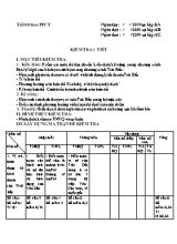 Giáo án Địa lý Lớp 6 - Tiết 8 Kiểm tra 1 tiết - Năm học 2019-2020